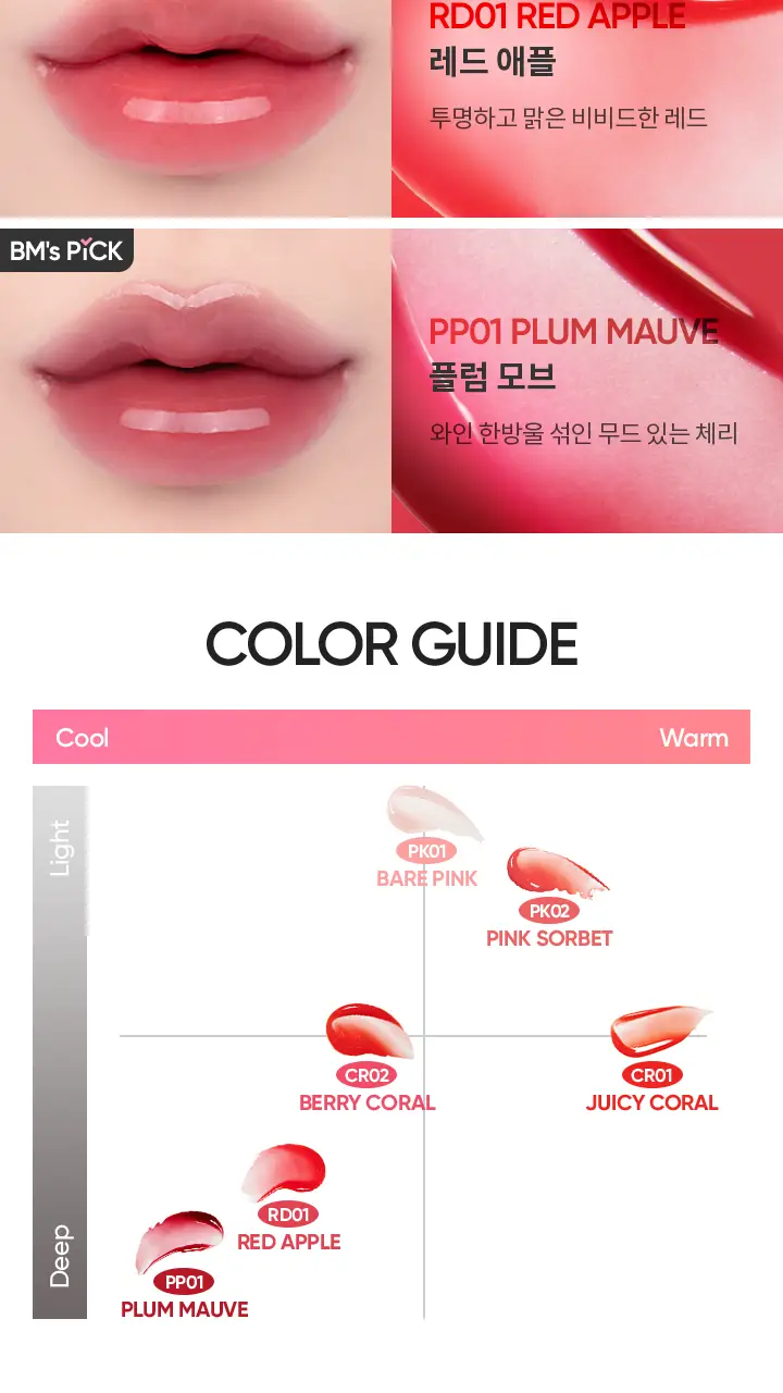 [24시간보습] 바닐라코 하이드레이팅 립 오일 7.5g 6종 (투명/컬러) 상세페이지 20